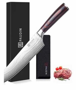 7" Santoku Knife, High Carbon Steel, Japanese Chef Tool